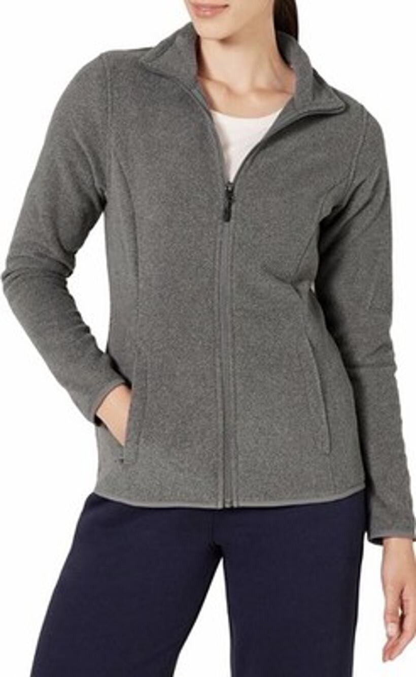 Amazon Essentials Women's Classic-Fit Full-Zip Polar Soft Fleece Jacket, Gray XS